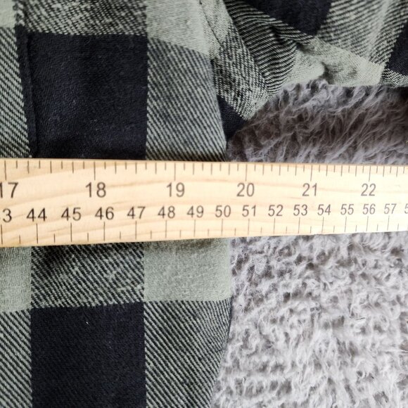 Tailor Vintage Jacket Mens Small Green Buffalo Check Sherpa Lined Shacket*NWT* - Picture 9 of 13